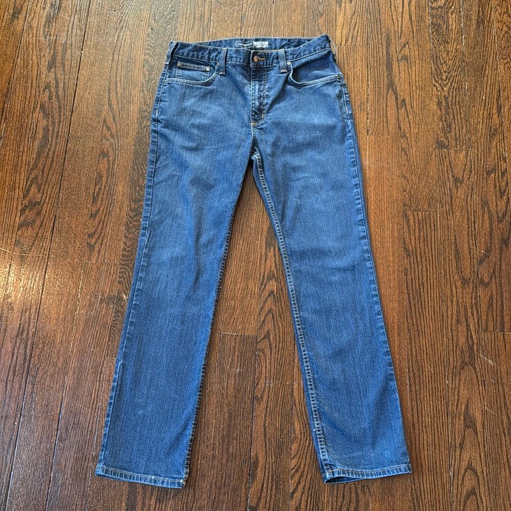 Carhartt Men's Straight Jeans - Blue 34 x 32